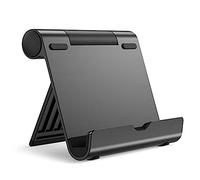 Agwuoetr 1Pcs for All Phone and Pad Adjustable Desktop Tablet Table Cell Phone Stand Portable Mobile Phone Holder Black