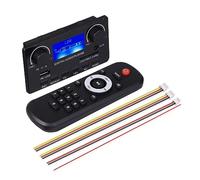Agwuoetr 1Set Bluetooth 5.0 MP3 Decoder Board Support Handsfree Recording FM DC 12V MP3 WMA WAV APE FLAC Audio Amplifier Board Audio Decoder