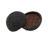 Agwuoetr 1Set Bowl Molecular Cuisine Creativity Imitate the Round Smoke Cup Black Tableware on the Ball Plate Molecular Cooking Bowl