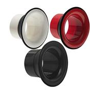 Agwuoetr 1Set Drum Booster ABS Rubber Drum Kick Drum Booster Drum Circle Unstruments with Black Port Hole Protector, Mic Hole Drum Head