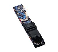 Agwuoetr 1Set Electric Acoustic Guitar Bass Color Printing Polyester Strap Can Put Picks New Polyester Bakelite Guitar Strap