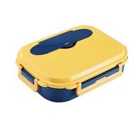 Agwuoetr 1Set Stainless Steel Lunch Box Children Food Storage Insulated Lunch Container Box Breakfast Bento Case with Soup Cup Lunch Container Box Yellow