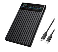 Agwuoetr 2.5 Inch HDD Enclosure 2.5 Inch SATA to USB3.2 HDD Case 5Gbps Max External SATA HDD Enclosure Hard Drive Box for PC