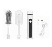 Agwuoetr 2 In 1 Baby Bottle Cleaning Kit Nipple Cleaner Waterproof Electric Cup Brush 385 X 50 X 50mm