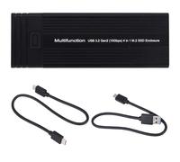 Agwuoetr 2 in 1 Type C to M.2 NGFF NVME to USB3.0 3.2 10G SSD Enclosure Solid State Drive Box+HUB