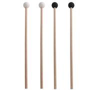 Agwuoetr 2 Pairs of Rubber Drumsticks Percussion Instrument Parts Xylophone/Marimba Mallets Hammer -3 Rubber Head