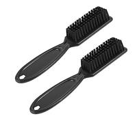 Agwuoetr 2 Pcs Barber Shop Skin Fade Vintage Oil Comb Scissors Cleaning Brush Head Shape Carving Cleaning Brush