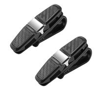 Agwuoetr 2 Pcs Car Glasses Clip Glasses Holders Sunglasses Eyeglasses Mount With Ticket Card Clip For Car Sun Visor