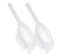 Agwuoetr 2 Pcs Plastic Nylon Food Strainer Yogurt Mesh Strainer with Handle for Kitchen Juicing 120/200 Mesh