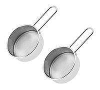 Agwuoetr 2 Pcs Stainless Steel Flour Sieve Handheld Small Sieve Household Kitchen Mesh Sieve for Sugar Flour Powder and Spices