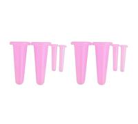 Agwuoetr 2 Sets (8) Massage Cup Natural Silicone Cupping Vacuum Face Push Oil Shujing Suction Face Artifact Pink