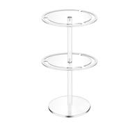 Agwuoetr 2 Tier Sunglasses Holder Organizer 360° Rotatable Acrylic Eyeglasses Display Stand