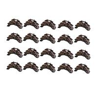 Agwuoetr 20 Pcs Flower Pot Ornament Aquarium Decoration Small Bamboo Bridge Ornament Reptile Reptile Accessories Garden Bench Bonsai Figurines