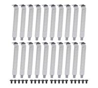 Agwuoetr 20 Pieces PCI Slot Cover Hard Steel Dust Filter Blanking Plate, Vented Slot Covers for Computer Cases with 20 Screws
