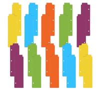 Agwuoetr 20 Pieces Snap-in Plastic Bookmark Mini Binder Dividers Snap in Bookmark for Planner Multicolor Plastic Bookmark