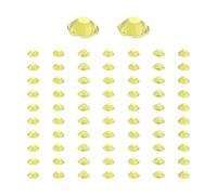 Agwuoetr 2000pcs Crystal Flatback Acrylic Rhinestones Beads Nail Art (Lemon Yellow)
