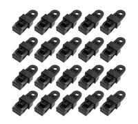 Agwuoetr 20PCS Push-Pull Tent Clips Tent Attachment Clips Outdoor Camping Tent Hooks Windproof Strap Barb Clips-Black