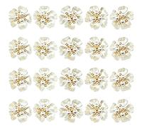 Agwuoetr 20Piece Flower Flatback Buttons Rhinestone Charms for Shoe Decoration Jewelry Making