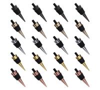 Agwuoetr 20Pieces Blank Bottle Stopper Bottle Stopper with Threaded Post for Wood Turning DIY Project