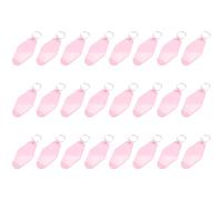 Agwuoetr 24 Pcs Vintage Motel Keychain DIY Blank Hotel Keychains Heat Transfer Blank Keychains Bulk Sublimation (Pink)
