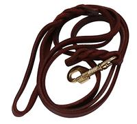 Agwuoetr 2M Long Leather Braided Pet Dog Walk Traction Collar Strap Training Leash Lead