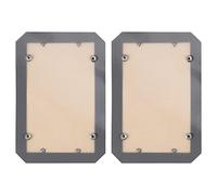Agwuoetr 2PC Silicone Fiber Baking Mat with Buckle, No Leak & Non Stick, Corners Snap Together to Form Leakproof Baking Tray