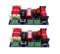Agwuoetr 2PCS 2-Way 250W 2500Hz-3000Hz Frequency Divider DIY Speaker Filter Circuit Home Theater Bass HiFi Stereo Audio Crossover Easy to Use