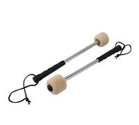 Agwuoetr 2Pcs Bass Drum Mallet Felt Head Percussion Mallets Timpani Sticks with Stainless Steel Handle,White