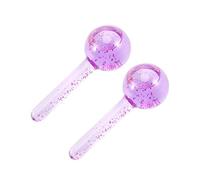 Agwuoetr 2Pcs Beauty Ice Hockey Face Massage Skin Care Crystal Glass Beauty Ball Ice Wave Stick