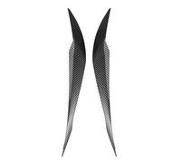 Agwuoetr 2Pcs Carbon Fiber Front Plated Headlight Cover Head Light Lamp Eyelid Eyebrow Trim ABS for F30 F35 2013-2019