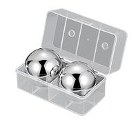 Agwuoetr 2Pcs Ice Tartar Silver Quick-Freeze Ice Balls Whiskey Round Kitchen Bar Utensils