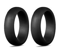 Agwuoetr 2Piece Popular for Men Women Silicone Cool Rings Silicone Wedding Ring Environmental Outdoor Sports Ring 5.7mm 4