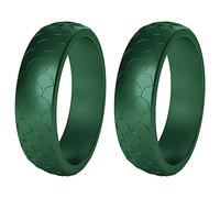 Agwuoetr 2Piece Popular for Women Silicone Cool Rings Environmental Outdoor Sports Ring 5.7mm 8