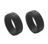 Agwuoetr 2Piece Popular for Women Silicone Cool Rings Rectangle Silicone Wedding Ring Environmental Sports Ring 8mm 11