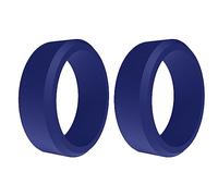 Agwuoetr 2Piece Popular Men Women Silicone Cool Rings Silicone Wedding Ring Environmental Outdoor Sports Ring 8mm 7