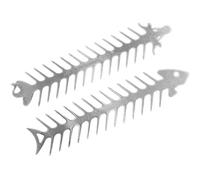 Agwuoetr 2Piece Shrimp Skewers Stainless Steel Bbq Tools Accessory Silver Bbq Tools Accessory