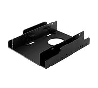 Agwuoetr 3.5 Inch to 2.5 Inch SSD/HDD Hard Drive Drive Bay Adapter Mounting Bracket Converter,Double Bay