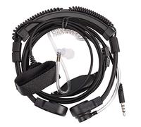 Agwuoetr 3.5mm Adjustable Throat Mic Microphone Covert Acoustic Tube Earpiece Headset With Finger PTT for Android Mobile Phone