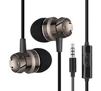 Agwuoetr 3.5mm Wired Headset Turbo Subwoofer with Wheat Wire-Controlled Headphones In-Ear