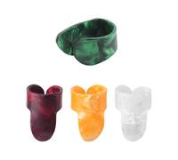 Agwuoetr 3 Finger Picks + 1 Thumb Pick Plectrums Guitar Plastic