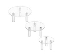 Agwuoetr 3 Packs Acrylic Jewelry Cosmetic Display Stand Jewelry Headdress Display Stand Transparent