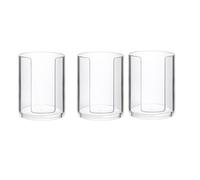 Agwuoetr 3 Pcs Bathroom Cup Dispenser 3 Oz Countertop Storage Mouthwash Cups Holder, Plastic Small Disposable Paper Cup Holders Easy to Use Transparent