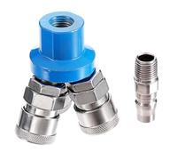 Agwuoetr 3 Way Manifold Splitter Coupler Pneumatic Quick Fitting Universal Type Male Thread Swivel Air Compressor Connector