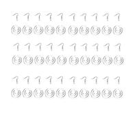 Agwuoetr 30Pcs Double Side Blank Heat Transfer Wood Earrings With Ear Hooks Jump Rings For DIY Jewelry