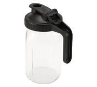 Agwuoetr 32Oz Jar Pour Spout Lid -Glass Pitcher Breast Milk Pitcher Seal for Juice,Milk,Coffee,Tea,Lemonade,Drink