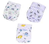 Agwuoetr 3Pcs Washable Dog Diapers Female Reusable Doggie Diapers, Puppy Diapers, for Period Heat Incontinence Puppy Training, M