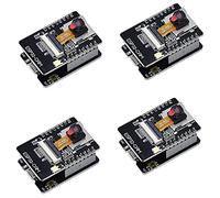 Agwuoetr 4-Pack ESP32-CAM WiFi Bluetooth Board ESP32-CAM-MB Micro-USB to Serial Port CH340G with OV2640 2MP Camera Module