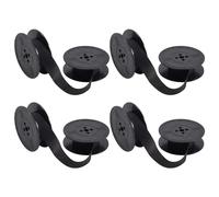 Agwuoetr 4 Pack Typewriter Ribbon Twin Spool Typewriter Ribbon Ink Twin Spool Ink Replacement Part for Most Typewriter(Black)