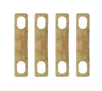 Agwuoetr 4 PCS Electric Guitar Reinforcement Plate Square Attachment Plate Neck Heightening Metal Spacer Easy Install