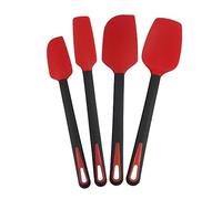 Agwuoetr 4 Pcs Silicone Spatulas Rubber Spatula for Cooking High Heat Scraper Commercial Baking Spatula for Kitchen Cooking Utensils